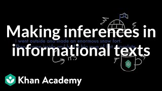 Making inferences in informational texts  Reading  Khan Academy [upl. by Aramois81]