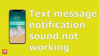 Fix Text message notification sound not working in iPhone iOS 13 14 Text alert not showing [upl. by Milburn]