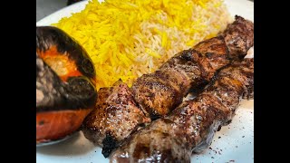 How To Make Persian Lamb Chenjeh Kebab [upl. by Anelhtak933]