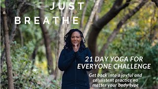 Day 1 Yoga For Everyone 21Day Accessible Yoga Challenge [upl. by Woodman]