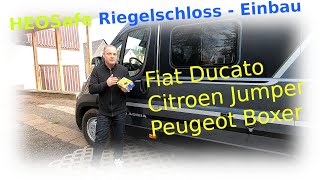 HEOSafe  Fahrerhausverriegelung Riegelschloss  Einbau [upl. by Frager402]