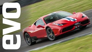 Ferrari 458 Speciale on track at Anglesey  evo REVIEW [upl. by Chelsae21]