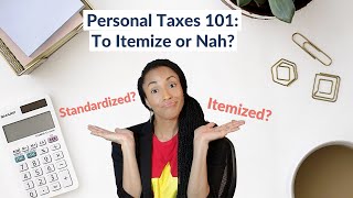 Itemized Deductions Explained  Standard vs Itemized Deduction  1040 Schedule A  2020 Taxes [upl. by Alister]