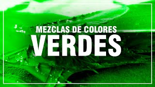 CÓMO HACER EL COLOR VERDE ✅ Mezclas de Colores Fácil 🎨 [upl. by Sirak]