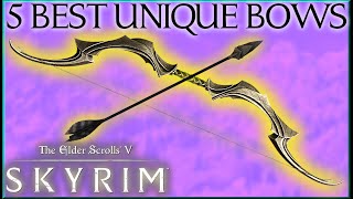 5 STRONGEST UNIQUE BOWS LOCATIONS in TESV Skyrim SE  Caedos Countdowns [upl. by Nylatsirk]