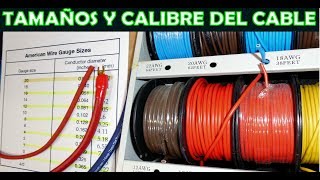 Tamaños y calibre del cable automotriz explicado como determinar el grosor del cable [upl. by Sommer564]