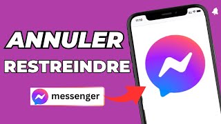 Comment Annuler Restreindre Sur Messenger 2024 [upl. by Aliet]