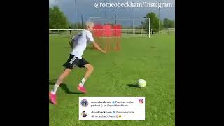 Bend it like … Romeo Beckham ⚽  Shorts  ESPN FC [upl. by Eeima]