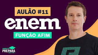 AULÃO AO VIVO FUNÇÃO AFIM  ENEM 2020  Aula 11 [upl. by Anerehs]