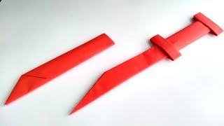 DIY Cómo hacer una Daga de papel  Manualidad Fácil [upl. by Ettedranreb]