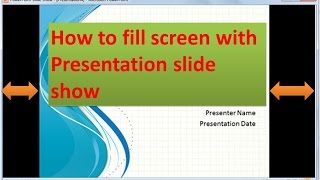 How to present PowerPoint Presentation in Full Screen [upl. by Adela970]