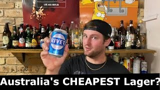 Australia’s CHEAPEST BEER  Rivet Lager🍺 [upl. by Tibbs861]