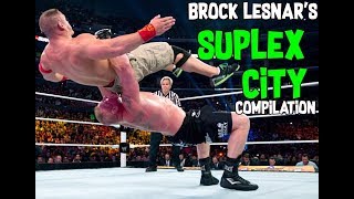 Brock Lesnars Suplex City Compilation [upl. by Layap]