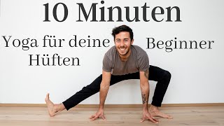 Yoga für die Hüften  10 Minuten Stretching für Anfänger I Männer [upl. by Mutat]