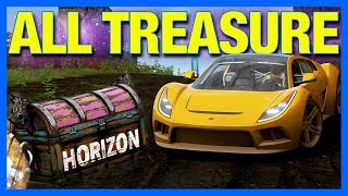 Forza Horizon 4 Fortune Island  ALL RIDDLES TREASURE CHEST LOCATIONS  PRIZES [upl. by Yrred]