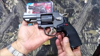 Pistola CO2 CROSMAN USA modelo SNR357 revolver [upl. by Bramwell380]