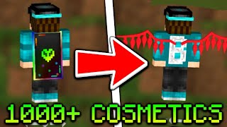 How To Get Custom Cosmetics In MCPE Capes Wings Bandanas Masks [upl. by Bekah]