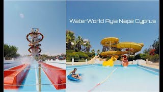 WaterWorld Ayia Napa Cyprus All Slides [upl. by Towbin564]