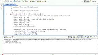 Java HashSet HashMap Demonstration Tutorial [upl. by Lossa]