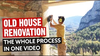 HOW I RENOVATED AN ANCIENT ABANDONED HOUSE  🛠️ Full DIY HowTo Process [upl. by Libenson]