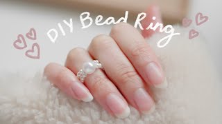 DIY Pearl Bead Ring [upl. by Radke]