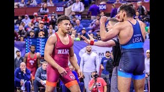 Things got HEATED between Aaron Brooks and Zahid Valencia at 2019 Senior Nationals [upl. by Ereynihc204]