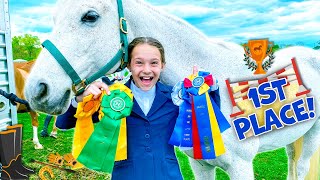 Addys First Horse Show [upl. by Aelhsa]