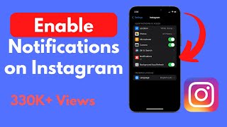 How to Enable Notifications on Instagram iPhone Updated  Turn On Notifications on Instagram [upl. by Alegnat]