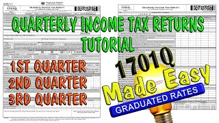 How to FILLOUT 1701Q Quarterly Income Tax Returns [upl. by Dev838]