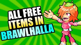 Every FREE Item in Brawlhalla and how to get them [upl. by Aihsenat]