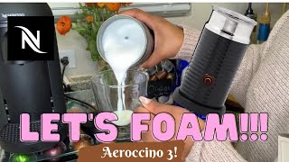 How To Foam Milk With Aeroccino 3 Make Coffee With Foam Tips amp Tricks  Easy Foamed Latte Recipe [upl. by Nitsir]