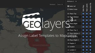 GEOlayers 3 Tutorial Assign Label Templates to Mapcomps [upl. by Criswell932]