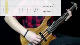 Yes  Roundabout Bass Cover Play Along Tabs In Video [upl. by Aietal]