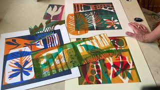 Introduction to simple silkscreen printing with artist Angela Hall [upl. by Roddy782]