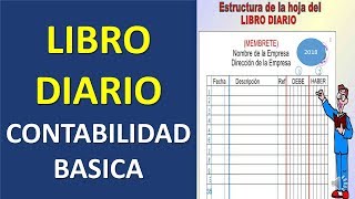 Contabilidad Basica El libro diario [upl. by Dadelos]