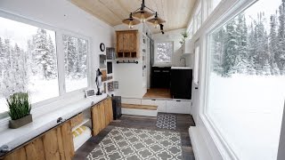 Open Concept Modern Tiny House with Elevator Bed anawhite [upl. by Lebaron172]