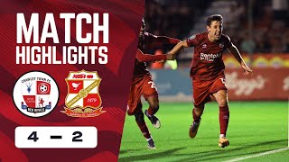 HIGHLIGHTS  Crawley Town vs Swindon Town [upl. by Naegem]