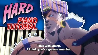 Awake Pillar Men Theme from JoJos Bizarre Adventure  Piano Tutorial [upl. by Anairo832]