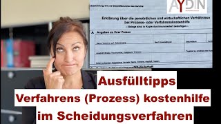 Prozesskostenhilfe  Formular  Ausfülltipps [upl. by Suolhcin]