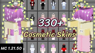 MCPE 12150 NEW 330 Cosmetics Skins  EXT FAHAD Android Pc Ios [upl. by Tahmosh]