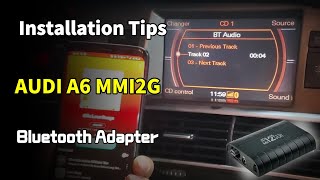 Audi A6 MMI 2G bluetooth  Installation tips [upl. by Filler408]