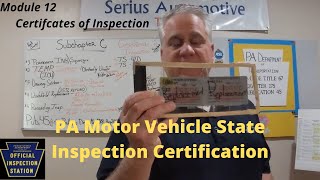 How to replace safety inspection sticker PA Motor Vehicle State Inspection Training [upl. by Biegel]