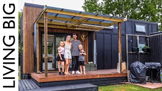 Family Build Epic ModernCountry Style Tiny House [upl. by Caia]