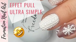 💅🏽 TUTO NAIL ART Effet pull 💅🏽l Vernis 3en1 vegan FREEDOM l Yournails International [upl. by Eiznil]