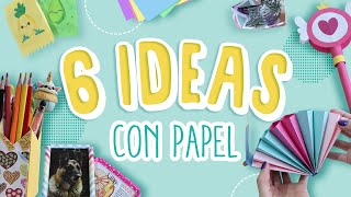 6 Manualidades con papel fáciles de hacer [upl. by Curcio]