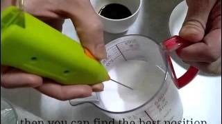 How To Make Latte Art with Mini Milk Frother [upl. by Nagud]