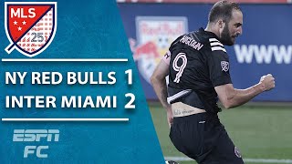 Gonzalo Higuain scores AMAZING FREE KICK for first Inter Miami goal  MLS Highlights [upl. by Llertnor]