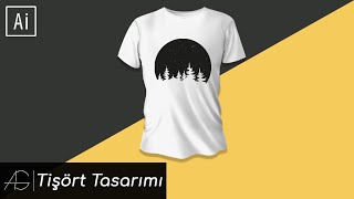 TİŞÖRT TASARIMI 1  Adobe Illustrator [upl. by Shelba]