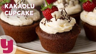 Kakaolu Cupcake Tarifi  Kek Tarifleri  Yemekcom [upl. by Enaitsirhc]