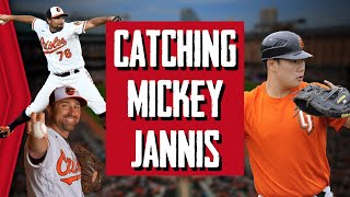 CATCHING KNUCKLEBALL PITCHER MICKEY JANNIS [upl. by Helge]